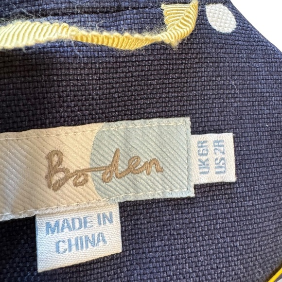 Boden - Polka Dot Detailed Blazer Sz 2 - Picture 7 of 9